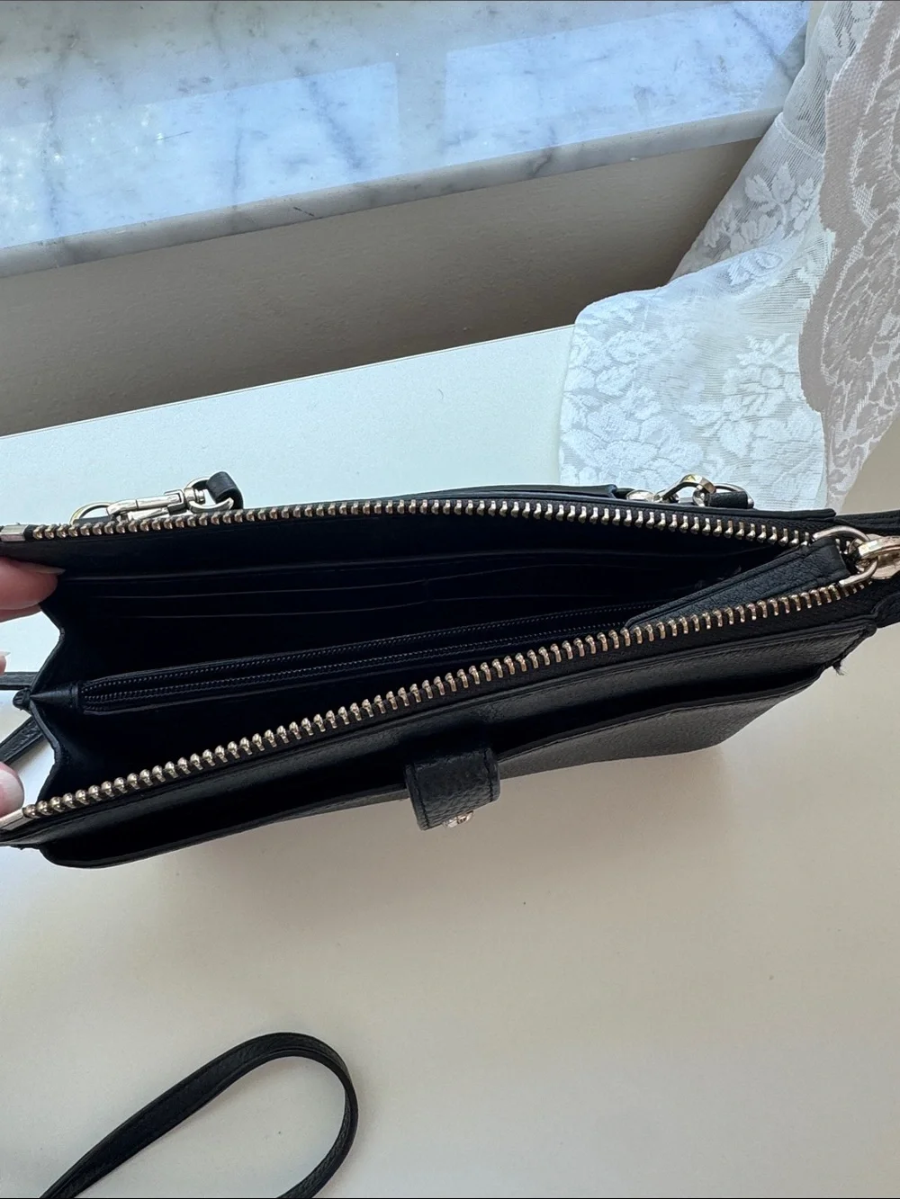 kate spade compact leather